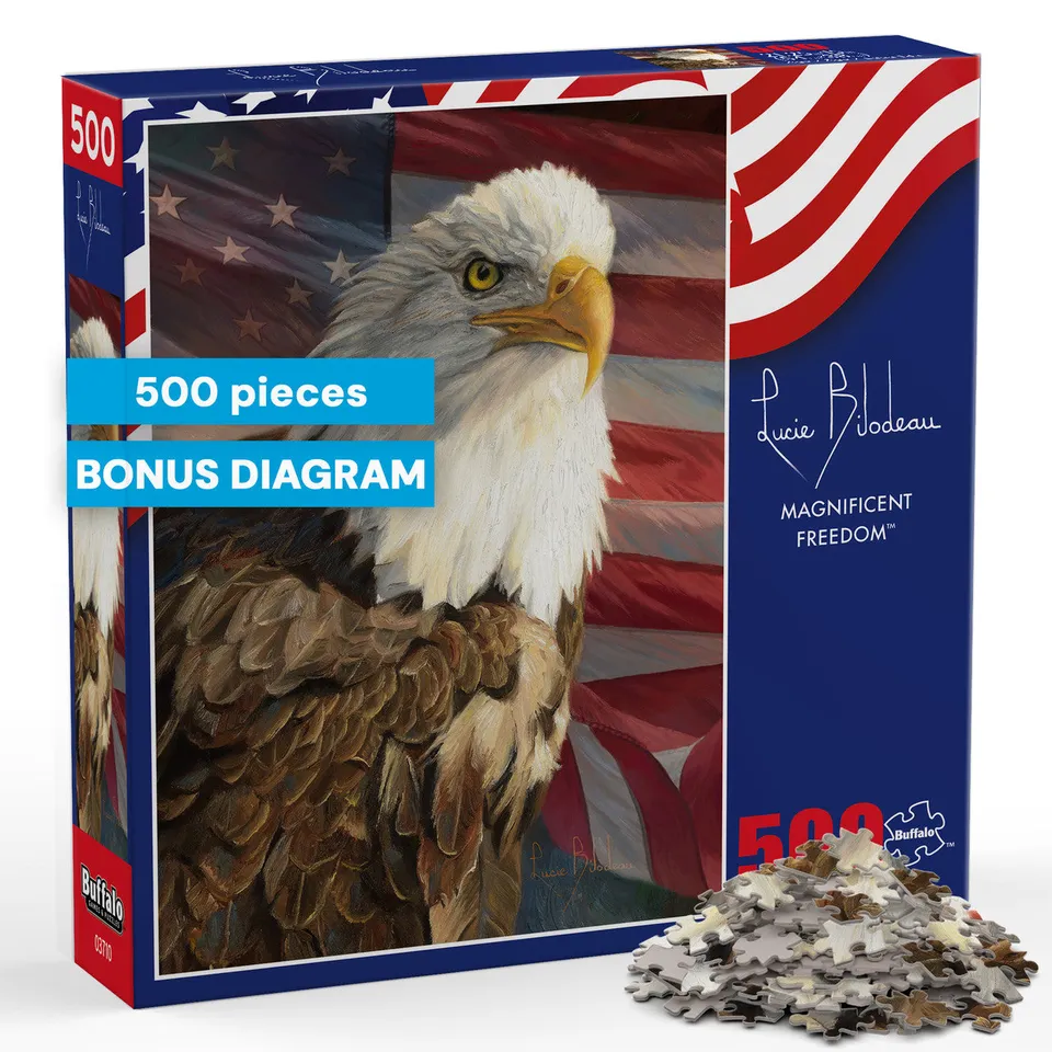 buffalo-games-americana-magnificent-freedom-500-teile-puzzle-adler image 1
