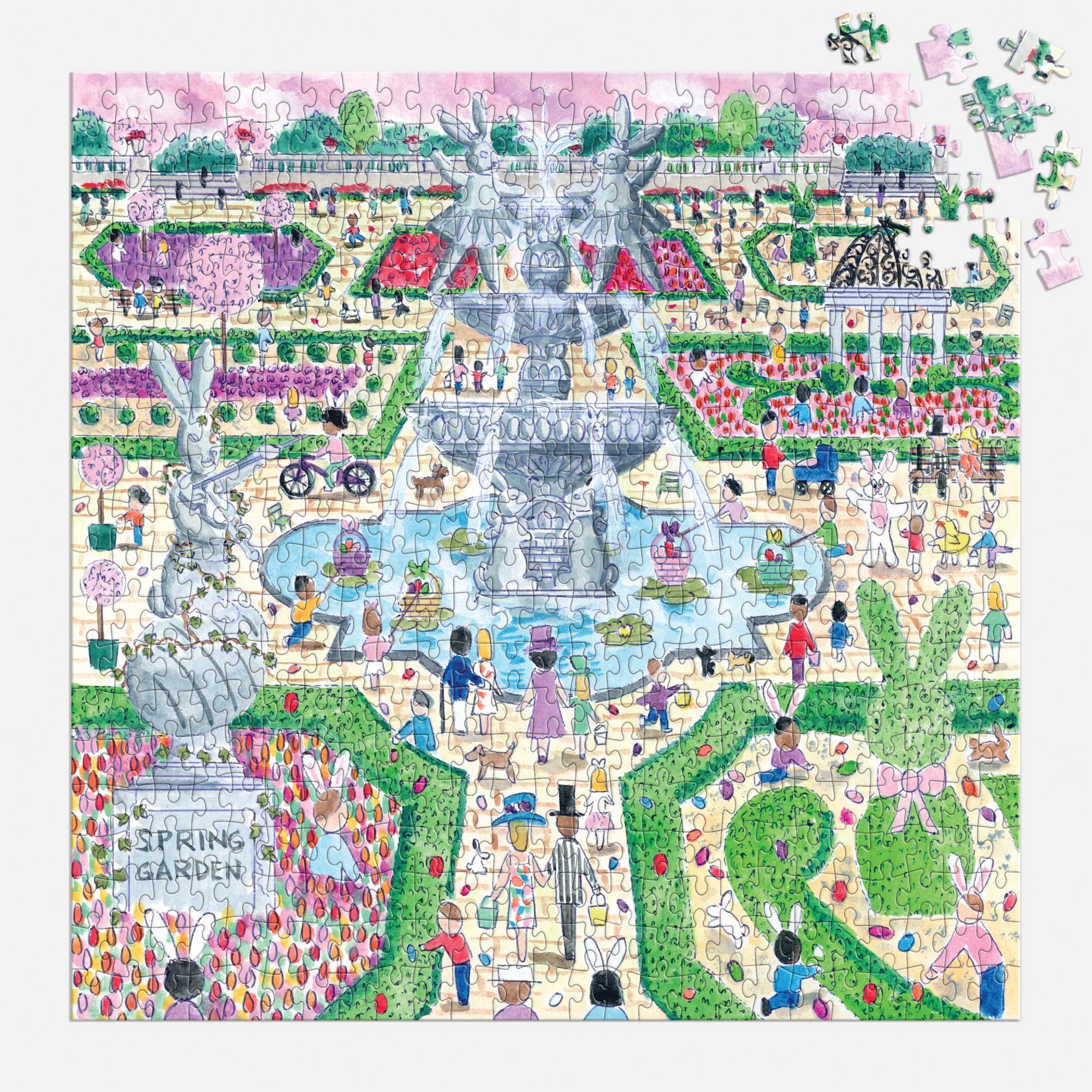 galison-spring-egg-hunt-puzzle-500-teile-storrings image 4