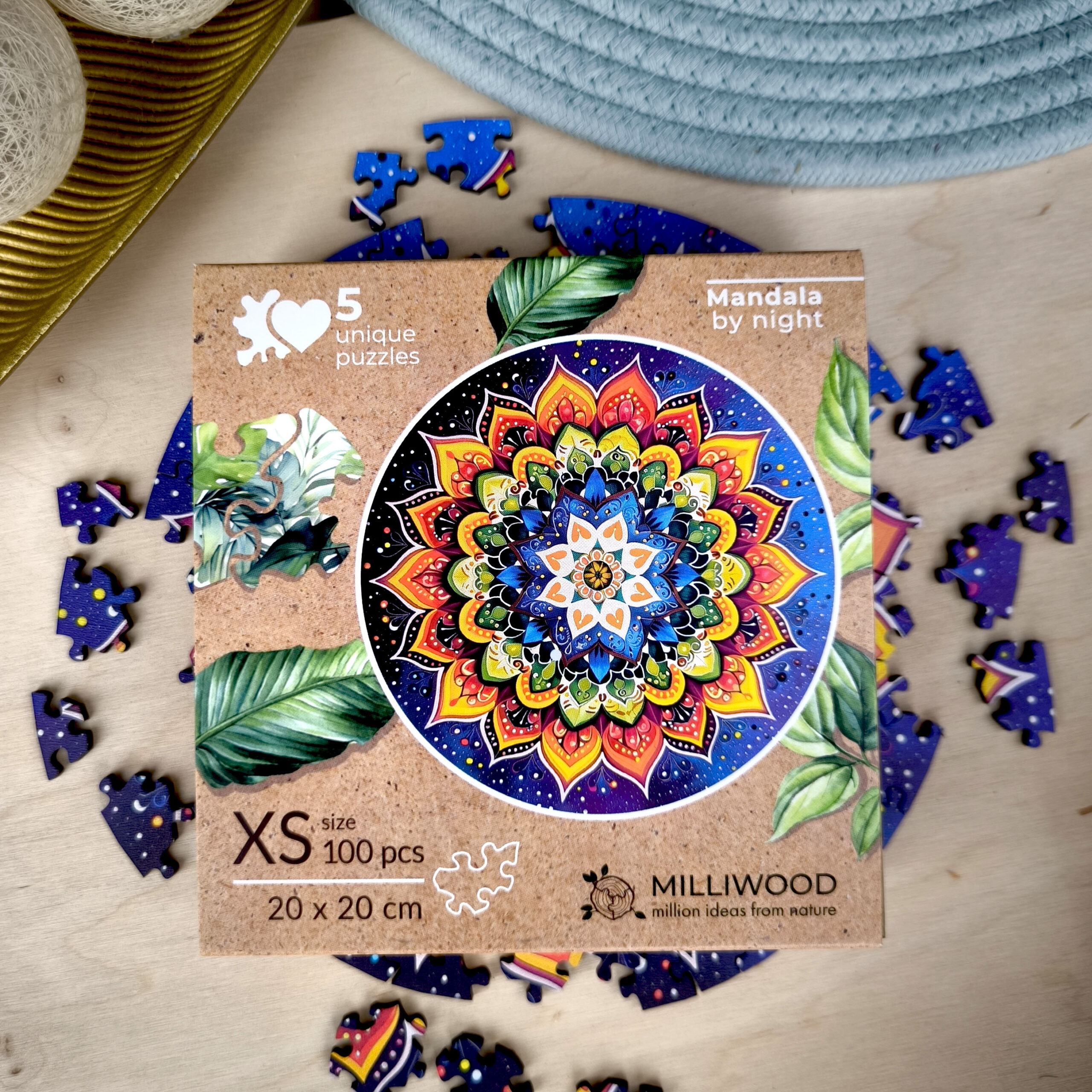 milliwood-peace-and-harmony-nacht-mandala-holzpuzzle-100-teile image 8