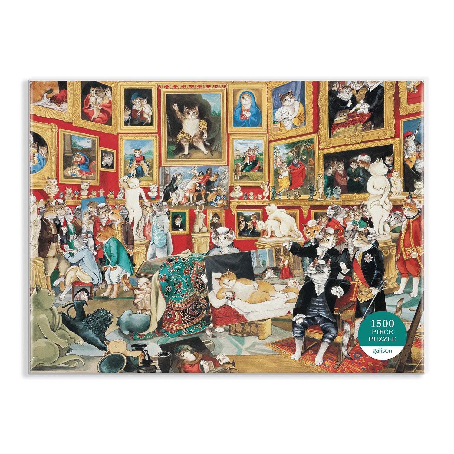 galison-tribuna-of-the-uffizi-puzzle-1500-teile-katzen-kunst image 2