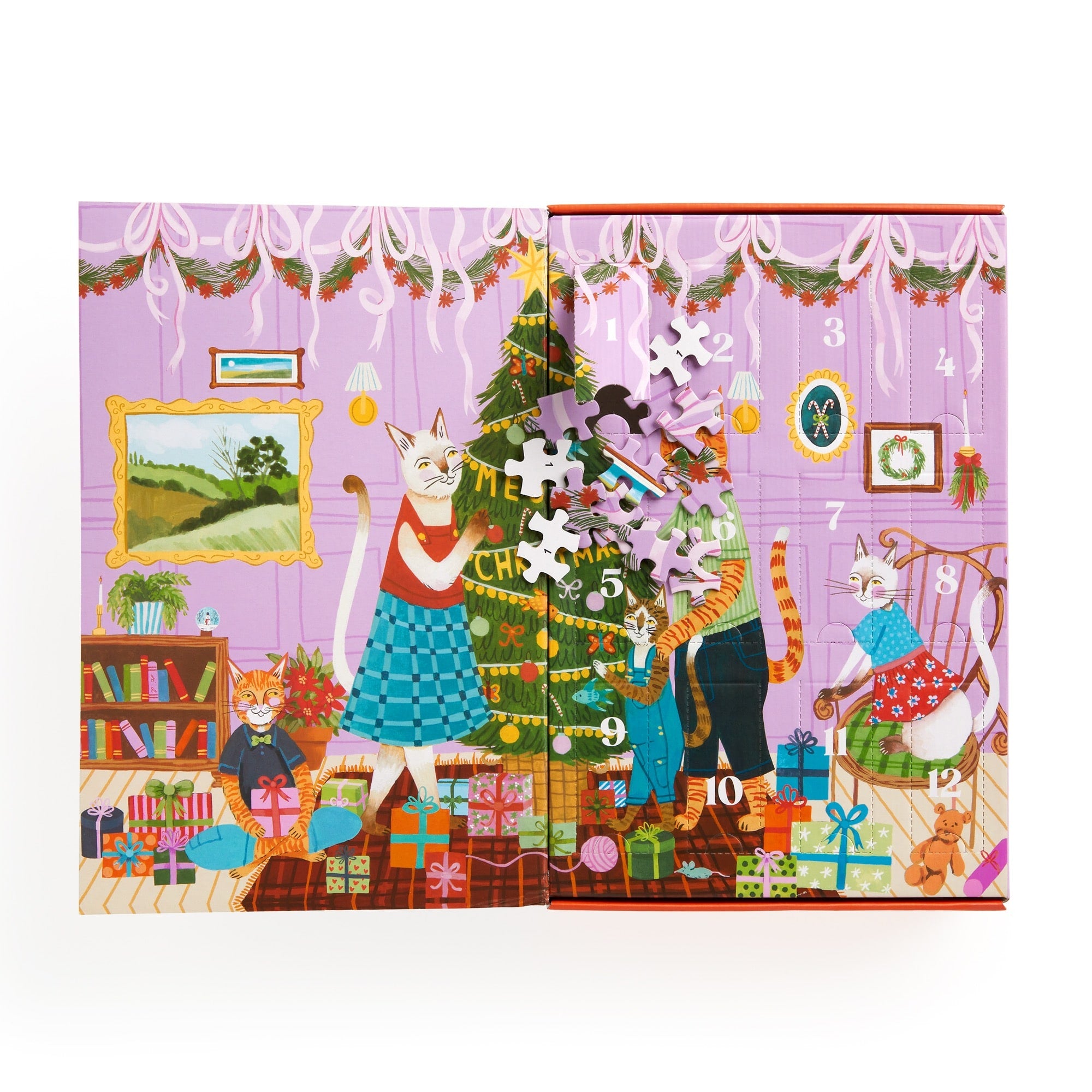 galison-meowy-christmas-adventskalender-puzzle-500-teile-katzen image 5