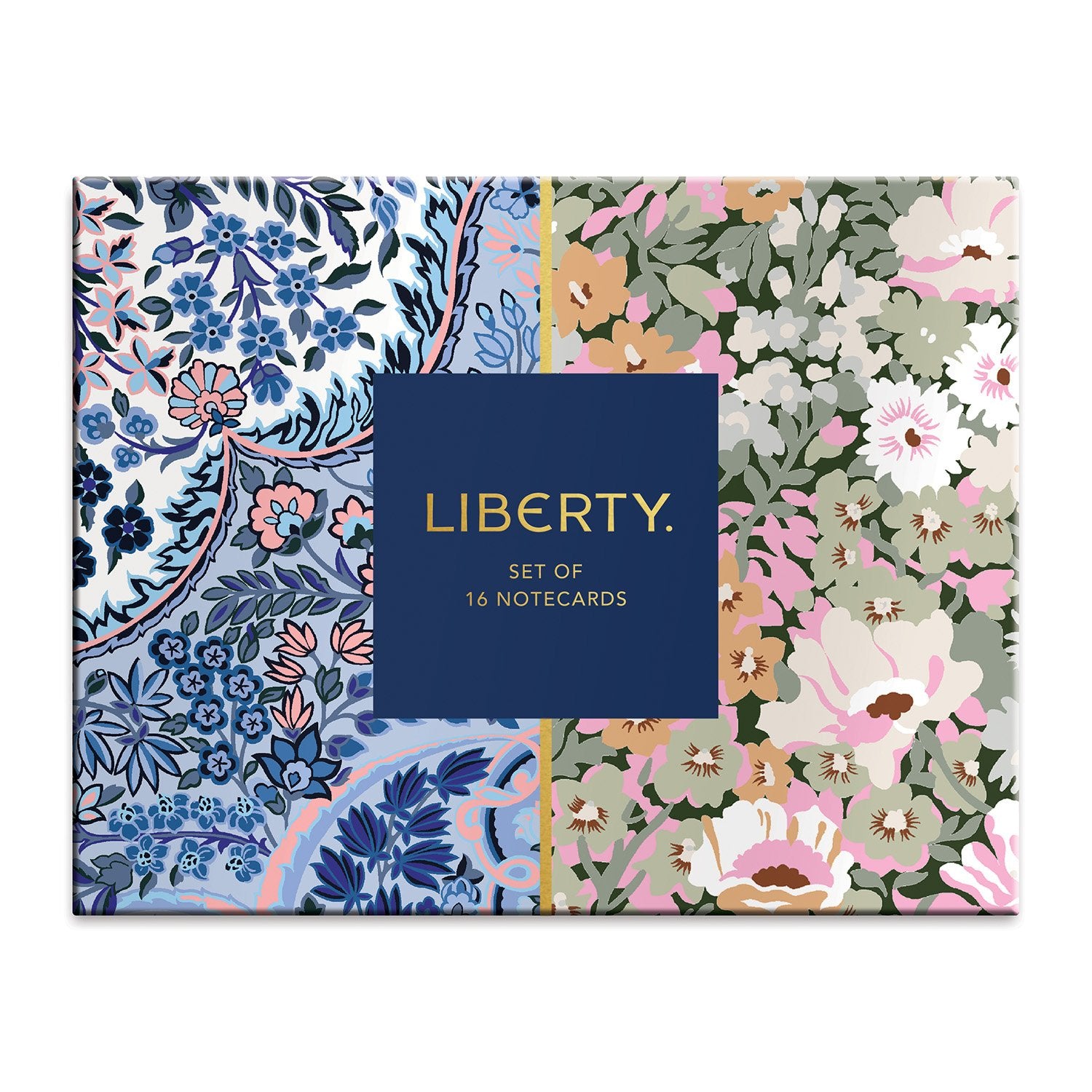 galison-liberty-london-floral-gru-kartenset-16-karten-blanko image 2