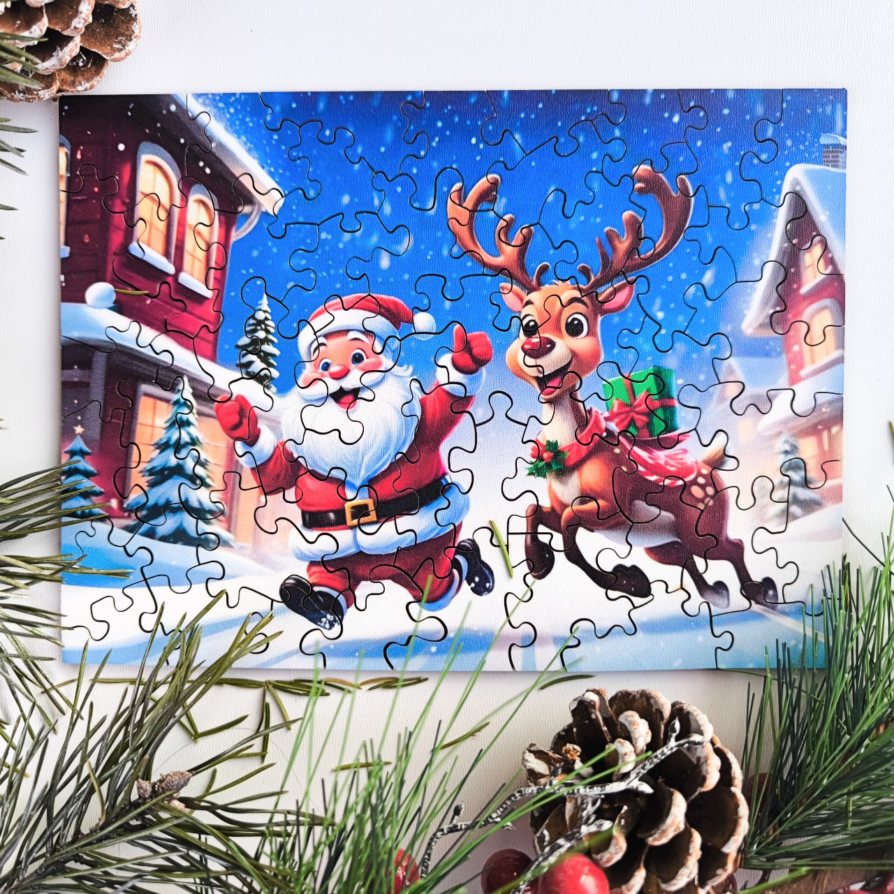 milliwood-christmas-nikolaus-und-rentier-holzpuzzle-50-teile-kinder image 4