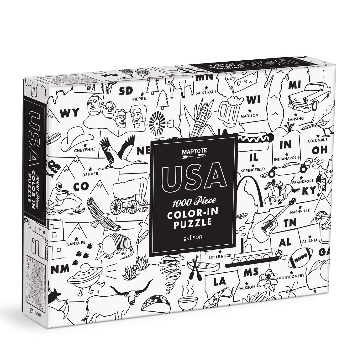 galison-maptote-usa-color-in-puzzle-1000-teile-zum-ausmalen image 1