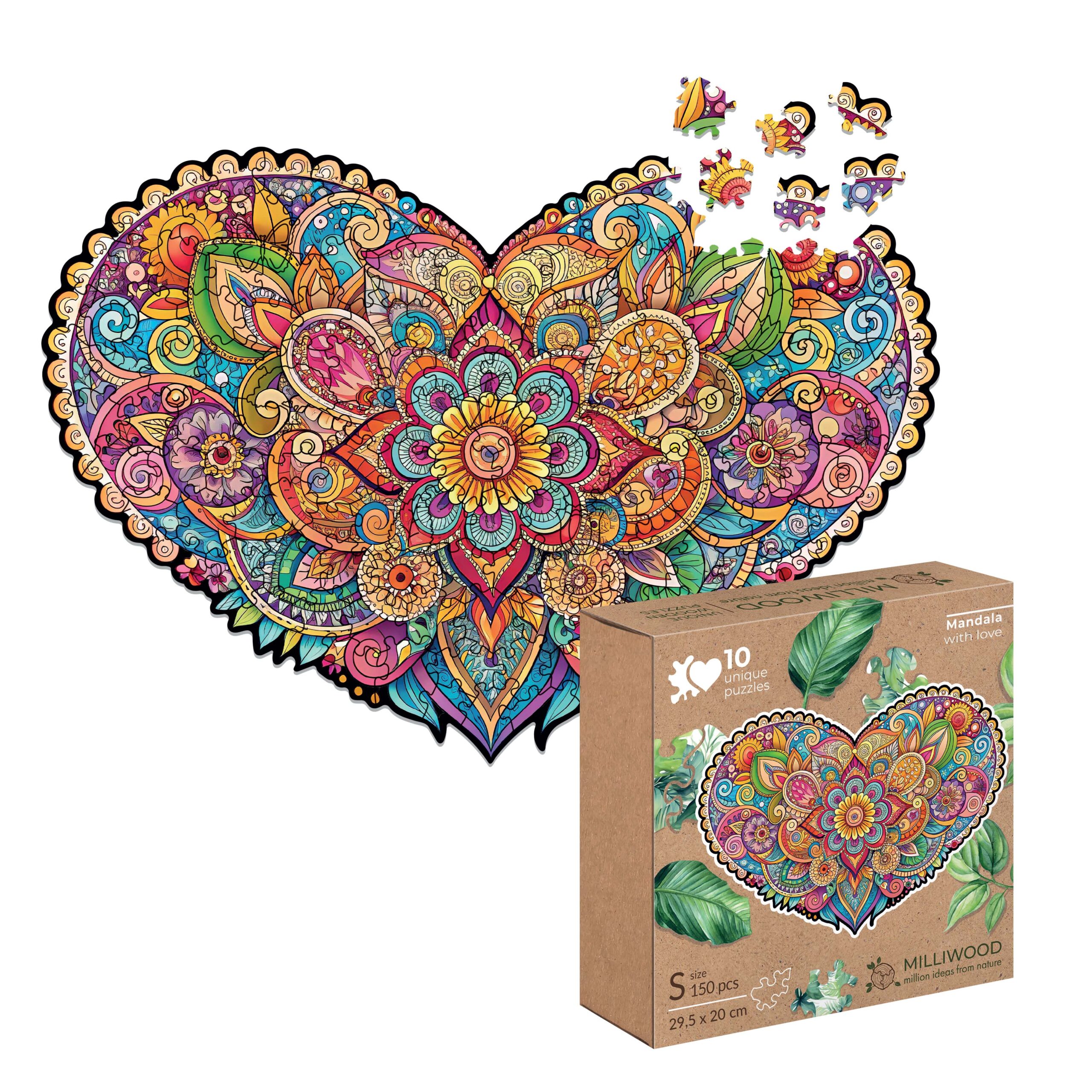 milliwood-peace-harmony-holzpuzzle-liebes-mandala-150-teile-herz image 6