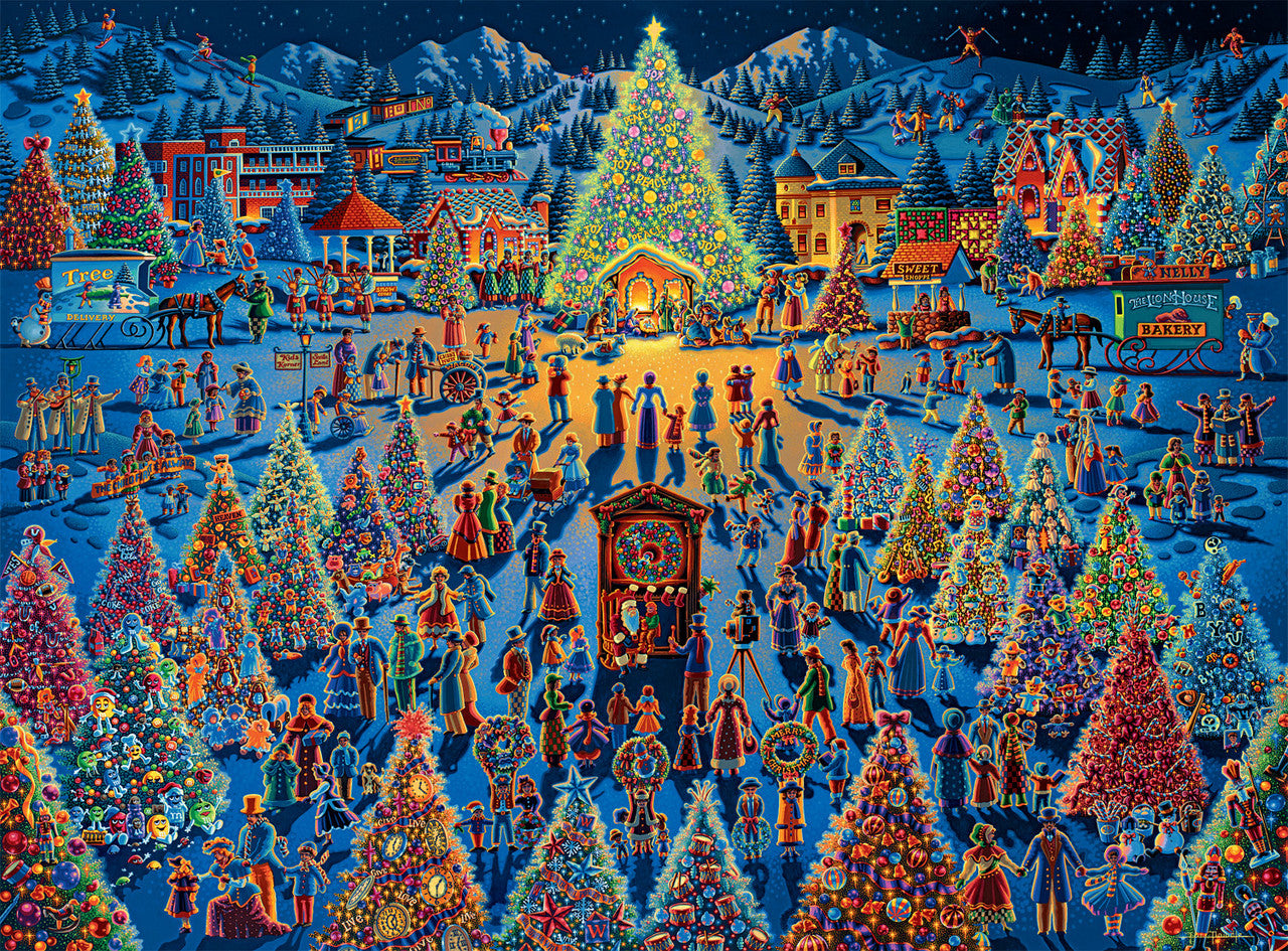 buffalo-games-festival-of-trees-1000-teile-puzzle-weihnachten image 1