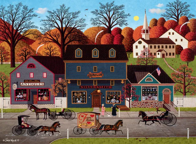 buffalo-games-valley-farm-street-puzzle-1000-teile-herbst image 1