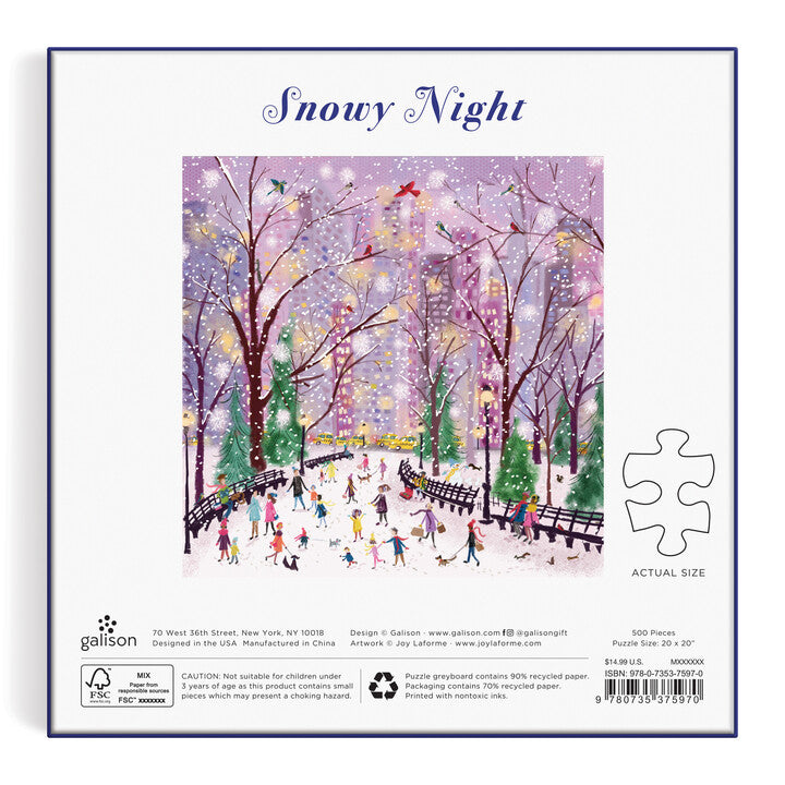 galison-snowy-night-500-teile-puzzle-winter image 5