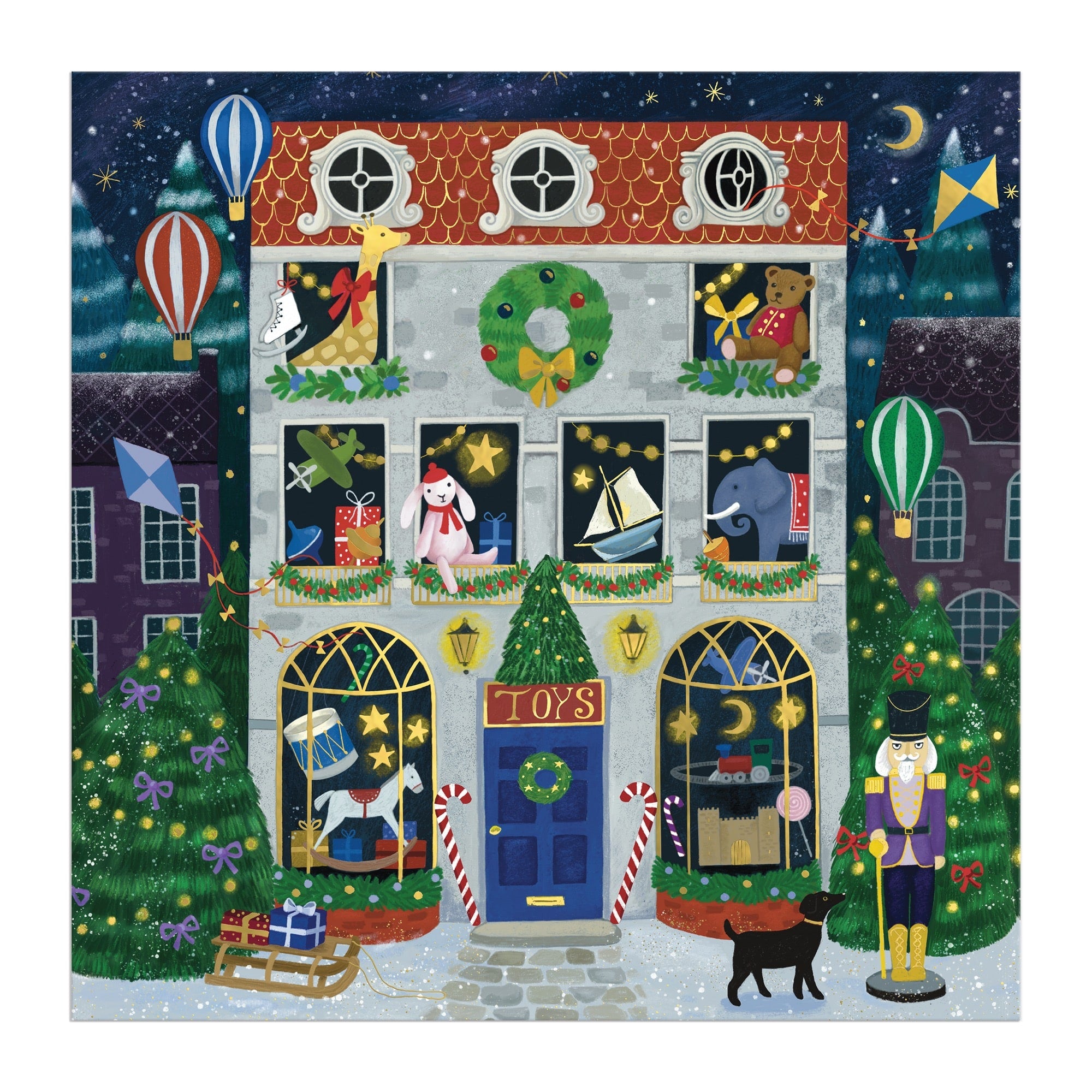 galison-twilight-toy-shop-puzzle-500-teile-goldfolie image 5