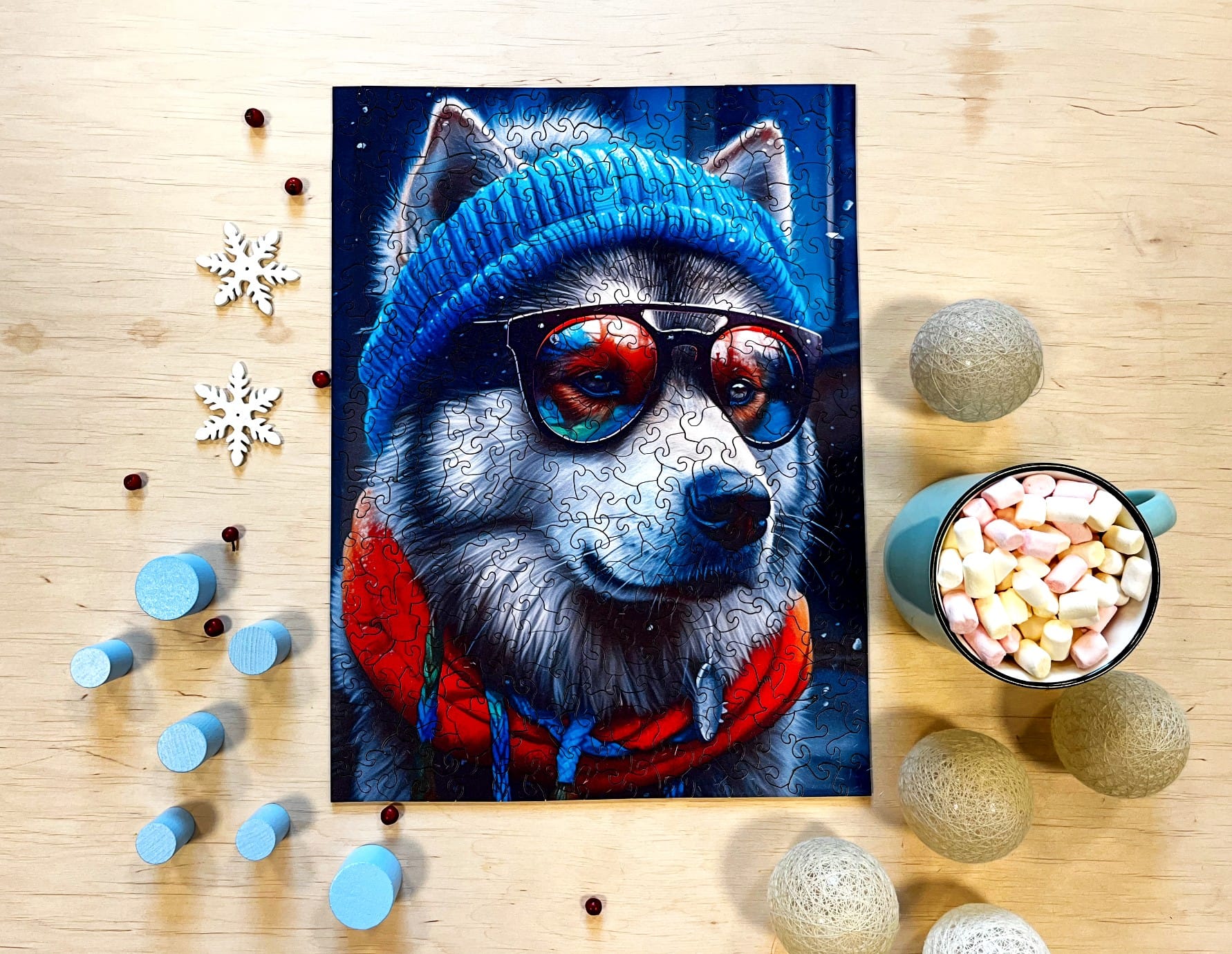 milliwood-cold-is-cool-malamut-alek-holzpuzzle-316-teile-husky image 5