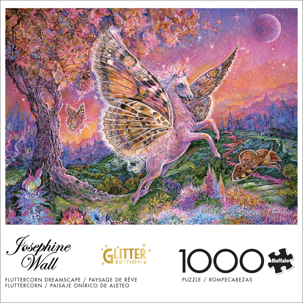buffalo-games-josephine-wall-fluttercorn-dreamscape-puzzle-1000-teile-glitzer image 3