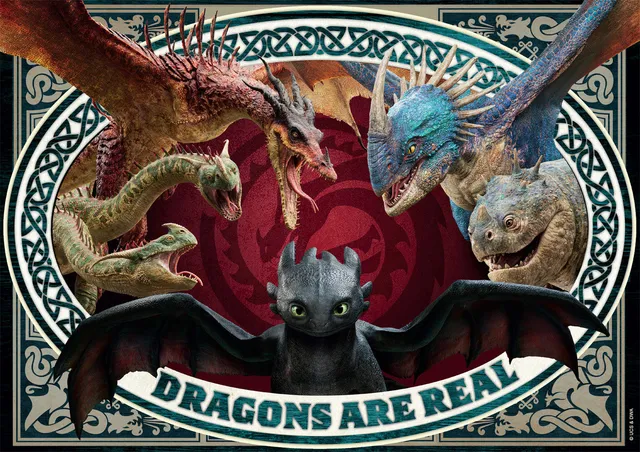 buffalo-games-dragons-are-real-puzzle-300-teile-grosse-teile-drachen image 1