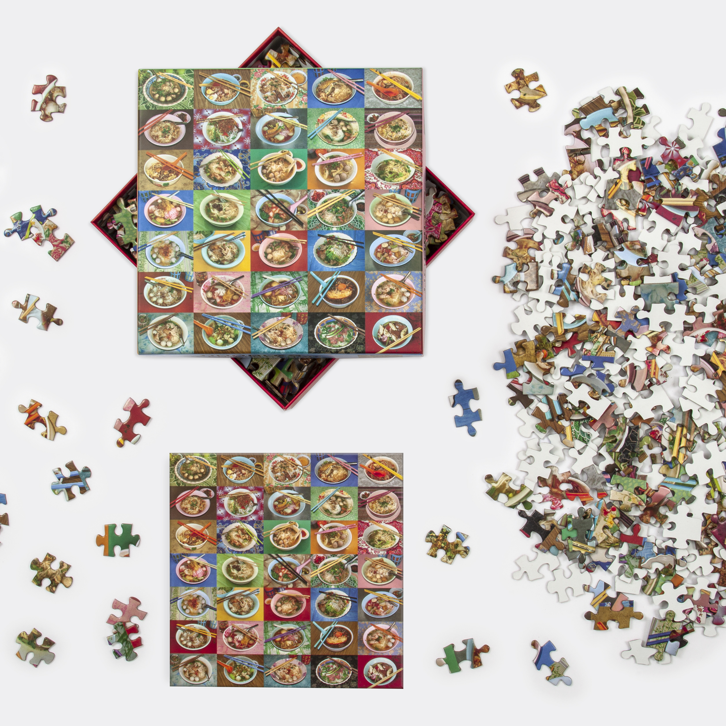 galison-troy-litten-noodles-for-lunch-puzzle-500-teile-essen image 3