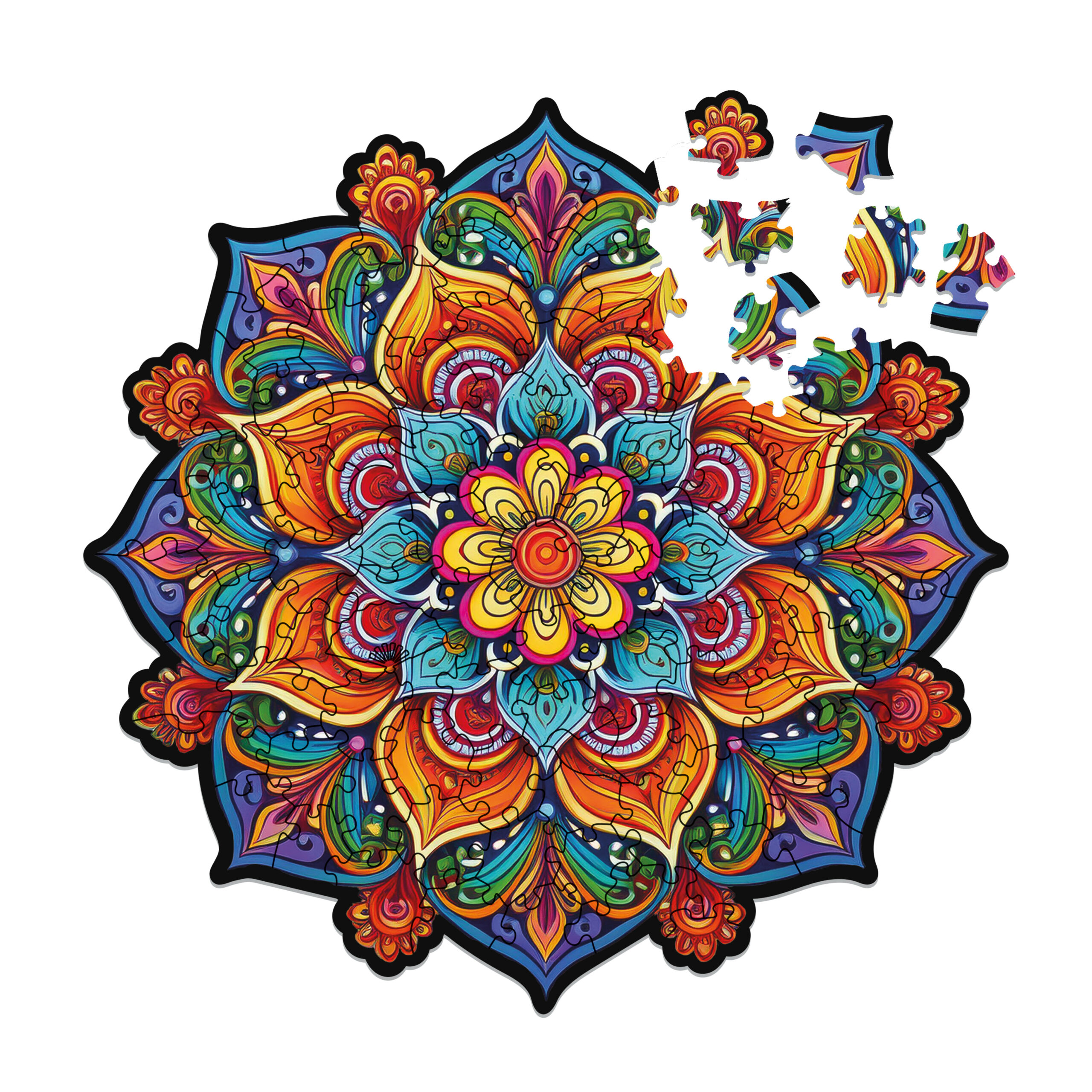 milliwood-peace-and-harmony-puzzle-100-teile-mandala-orange image 1