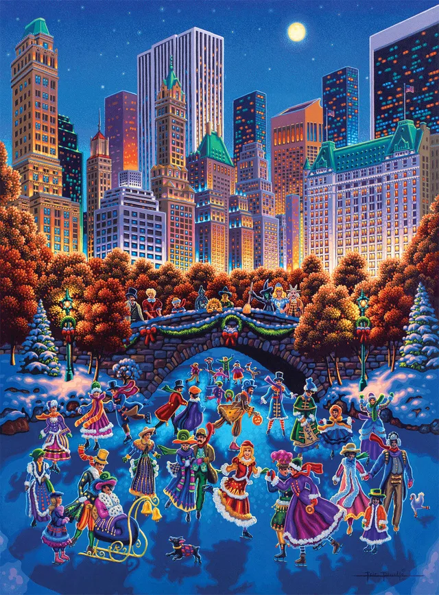 buffalo-games-eric-dowdle-central-park-skating-puzzle-1000-teile image 1