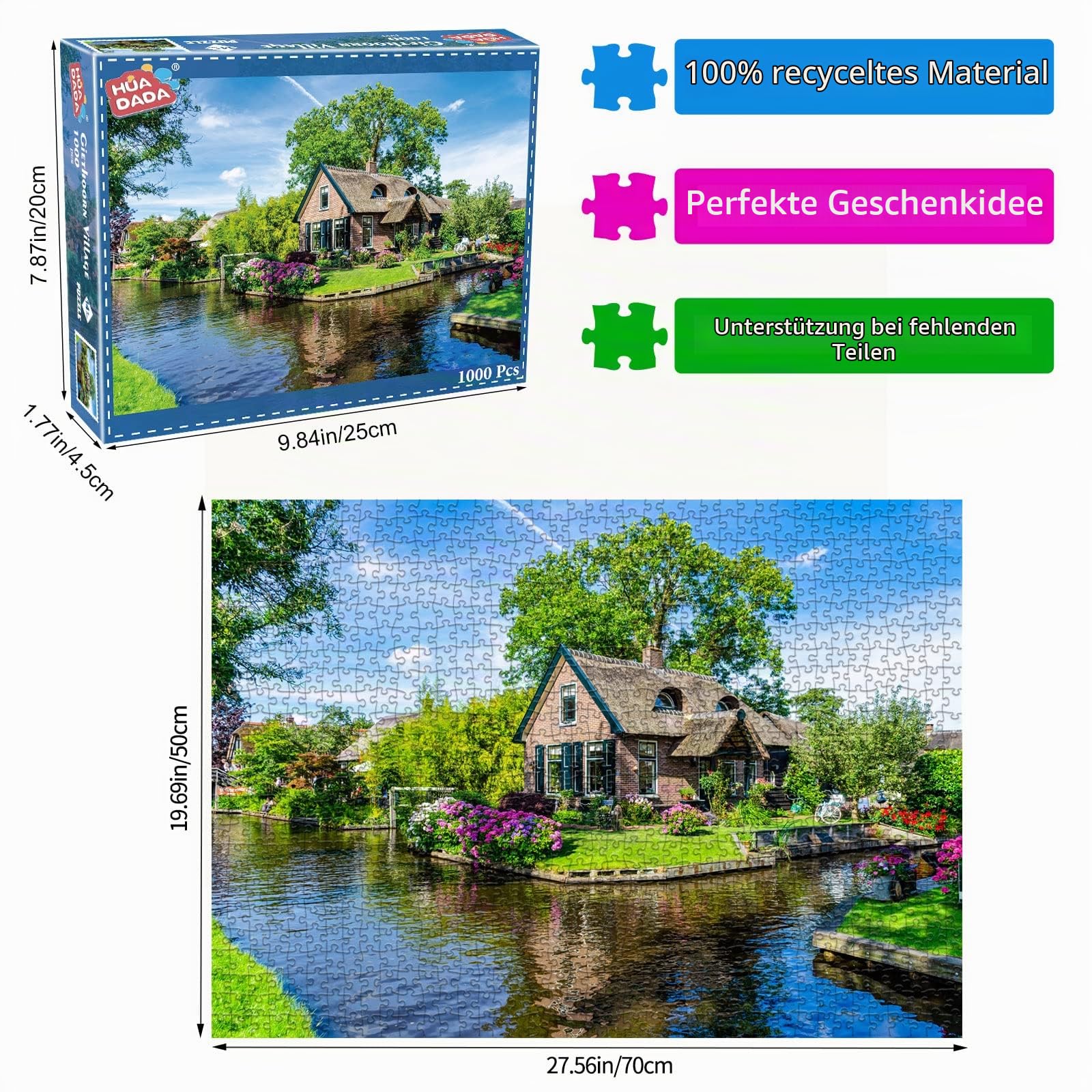 huadada-giethoorn-village-1000-teile-puzzle-70x50-cm image 3