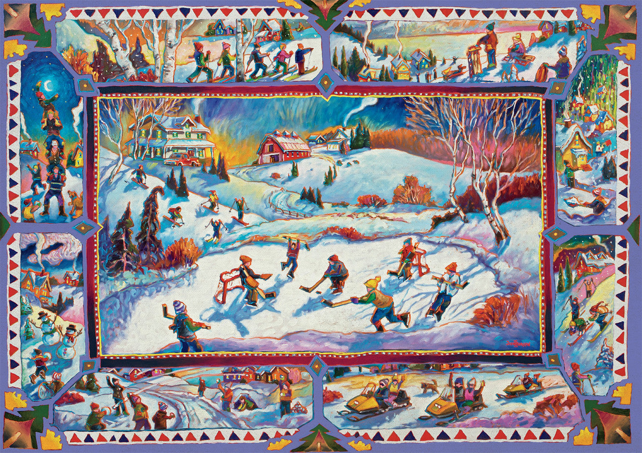 buffalo-games-winter-pickup-300-teile-puzzle-gro-e-teile-winter image 1