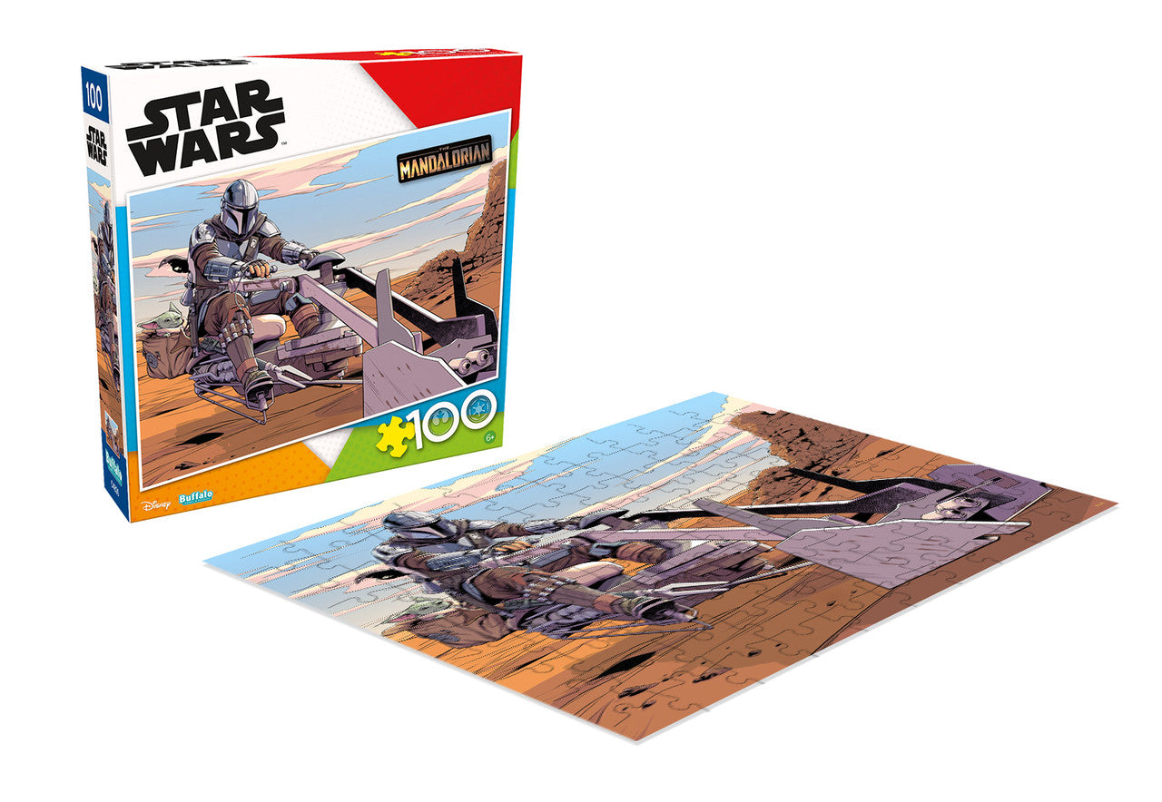 buffalo-games-mandalorian-speed-biker-strike-puzzle-100-teile-kinder image 3