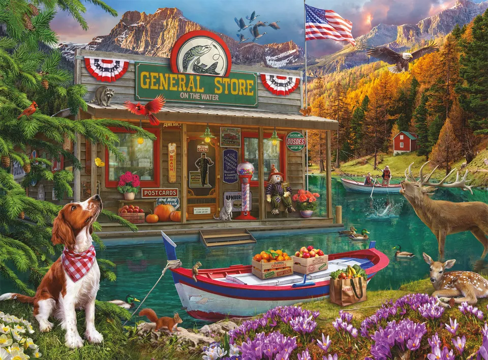 buffalo-games-country-life-floating-country-store-1000-teile-puzzle image 1