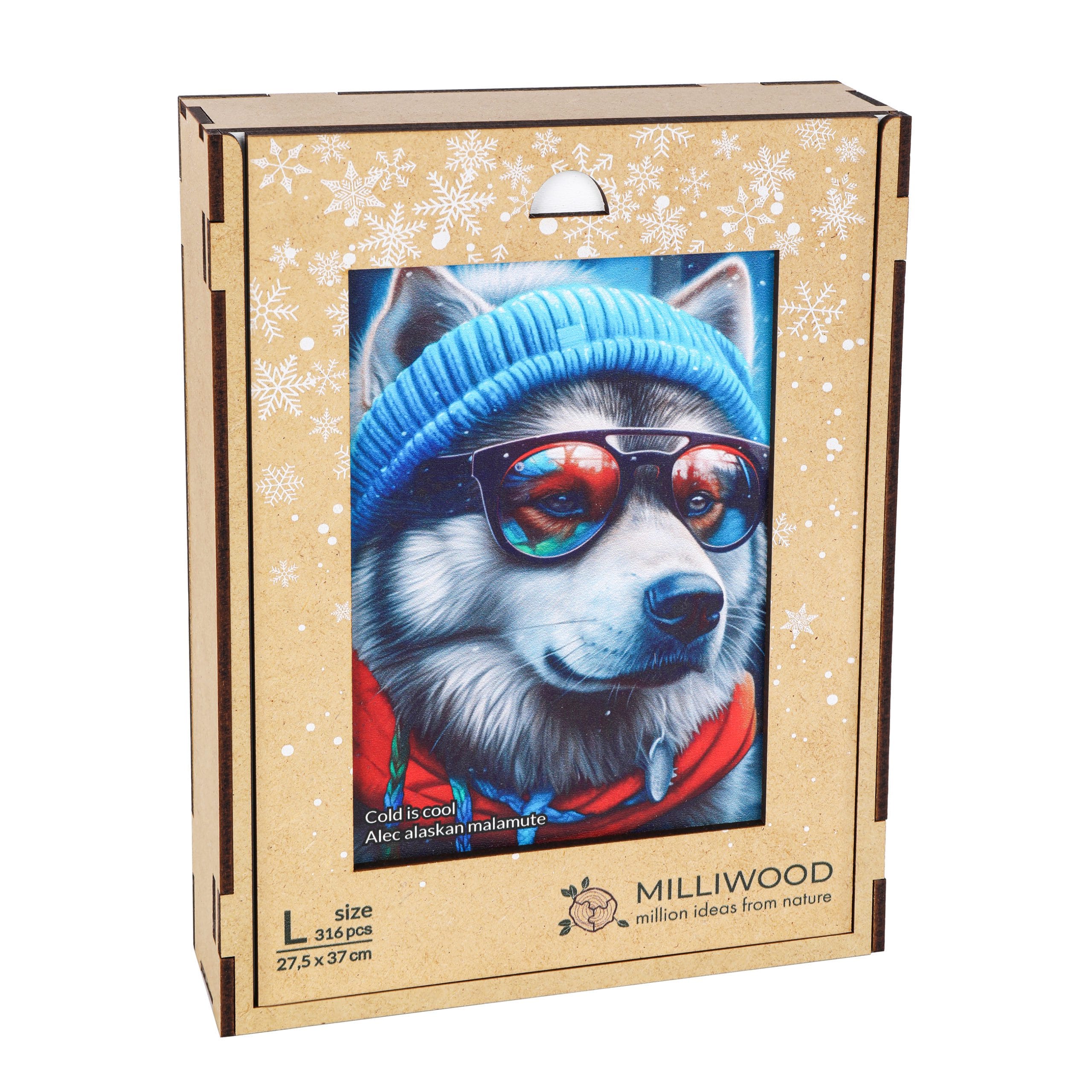milliwood-cold-is-cool-malamut-alek-holzpuzzle-316-teile-husky image 7