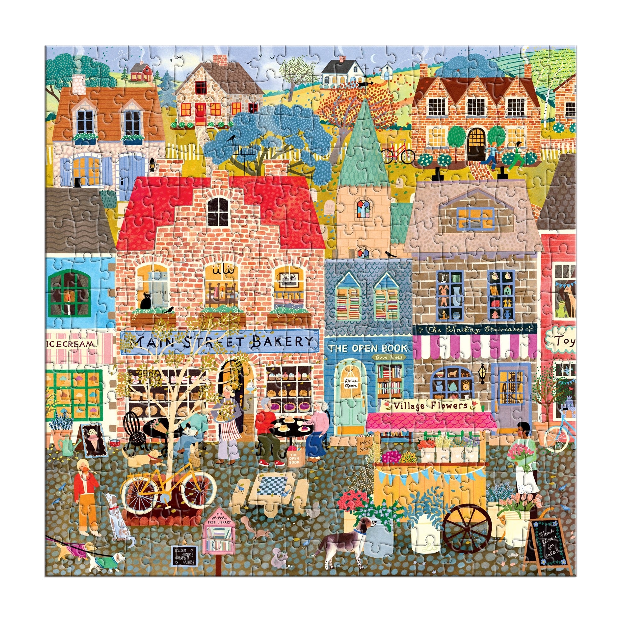 galison-main-street-morning-300-teile-puzzle-stadt image 3