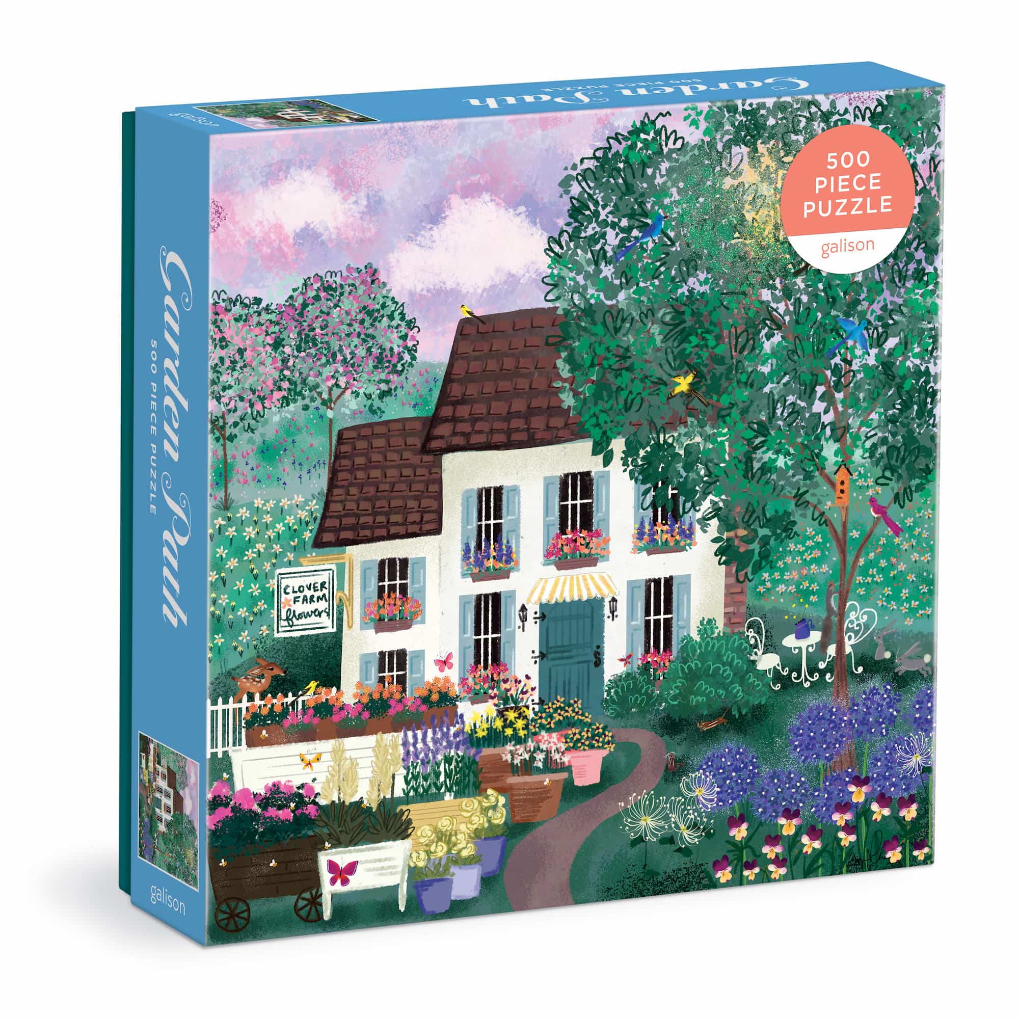 galison-joy-laforme-garden-path-puzzle-500-teile-garten image 1