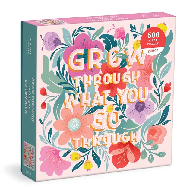 galison-grow-through-what-you-go-through-500-teile-puzzle-blumen image 1