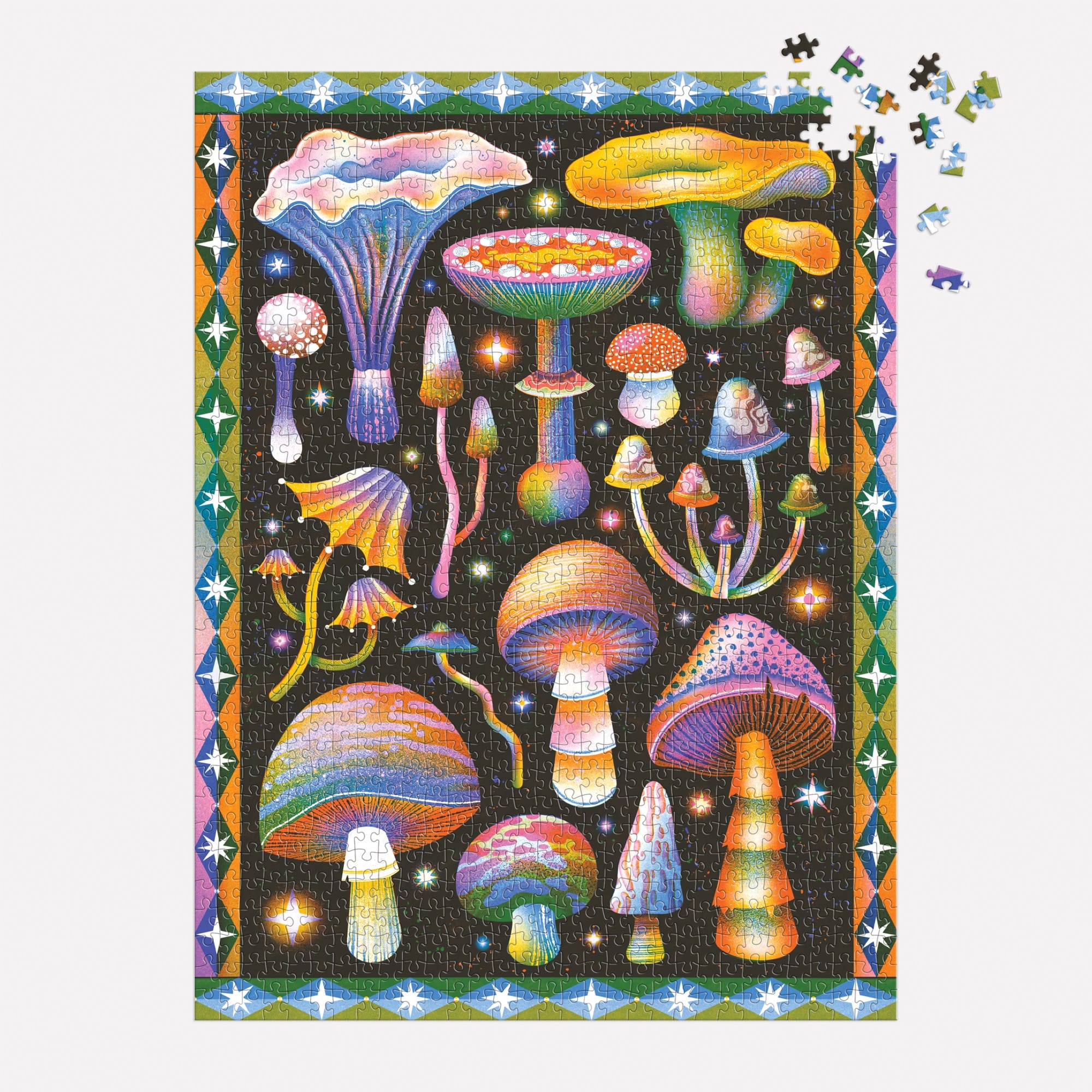 galison-cosmic-mushrooms-1000-teile-puzzle-pilze-bunt image 4