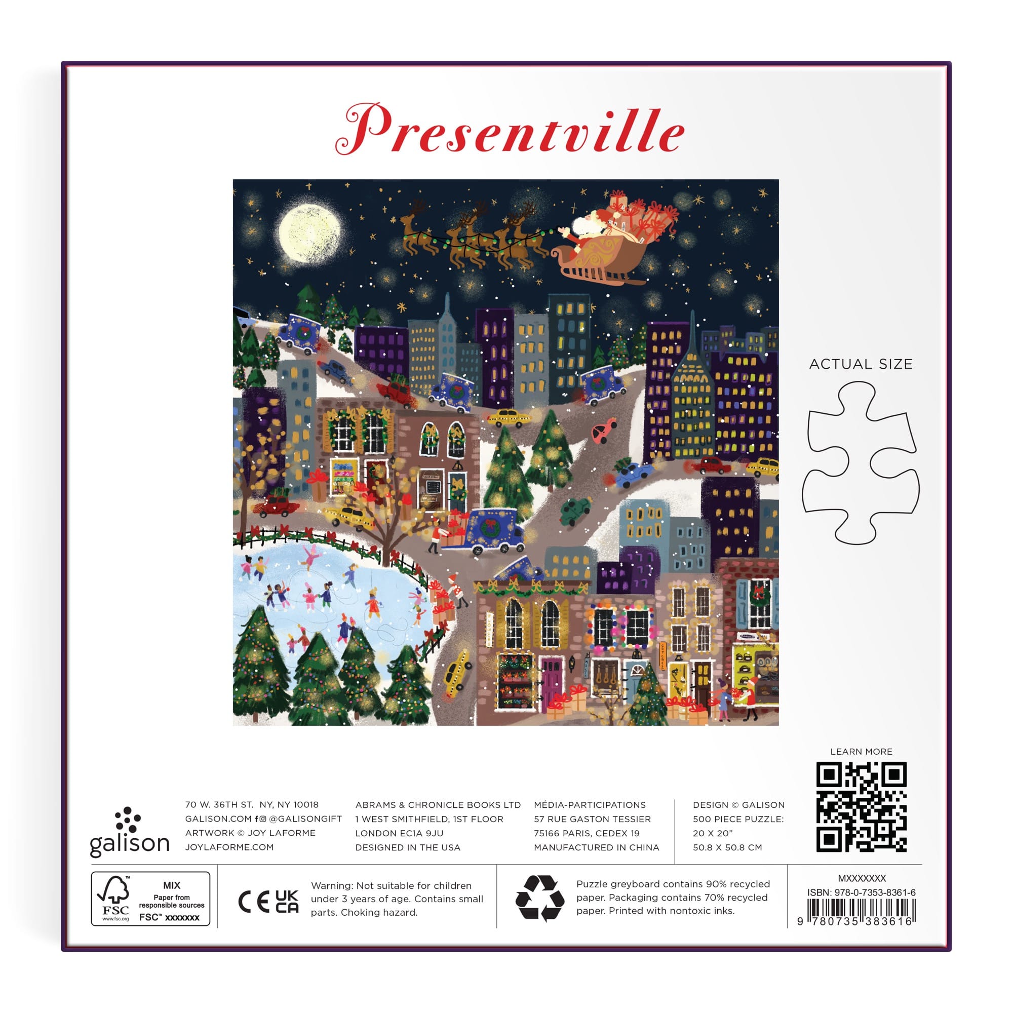 galison-presentville-500-teile-puzzle-folie-weihnachtsstadt image 5