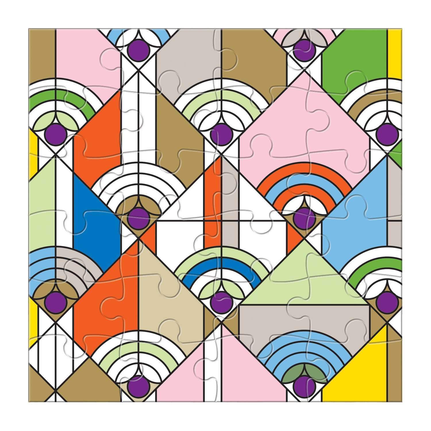 galison-frank-lloyd-wright-holz-puzzle-set-6x25-teile image 4