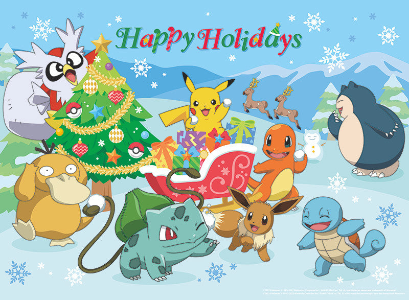 buffalo-games-pokemon-happy-holidays-puzzle-100-teile-weihnachten image 1