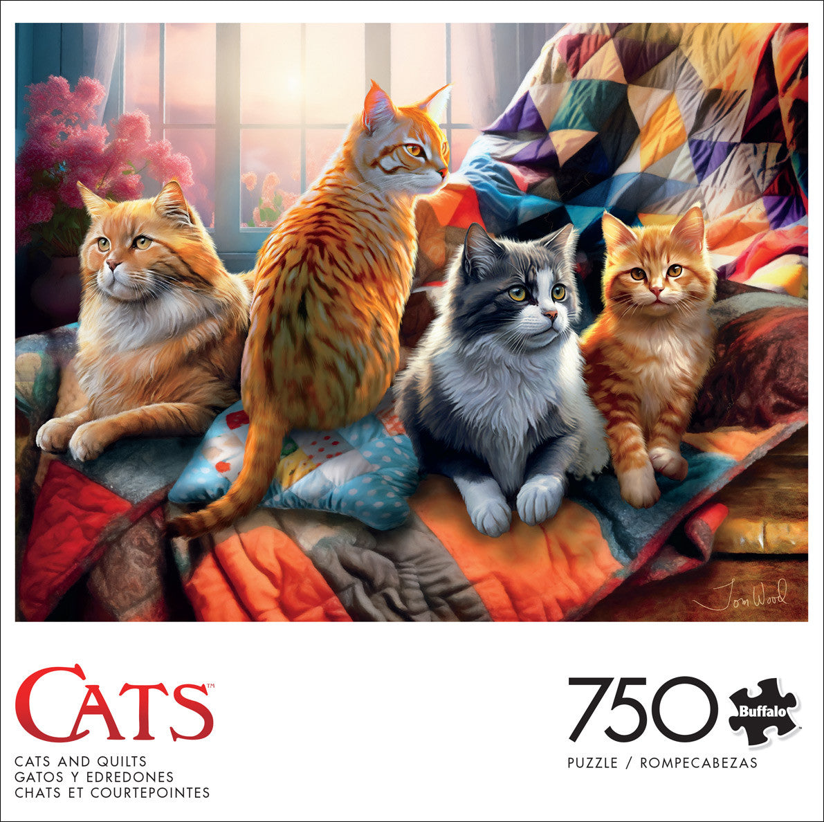 buffalo-games-cats-and-quilts-750-teile-puzzle-katzen image 4