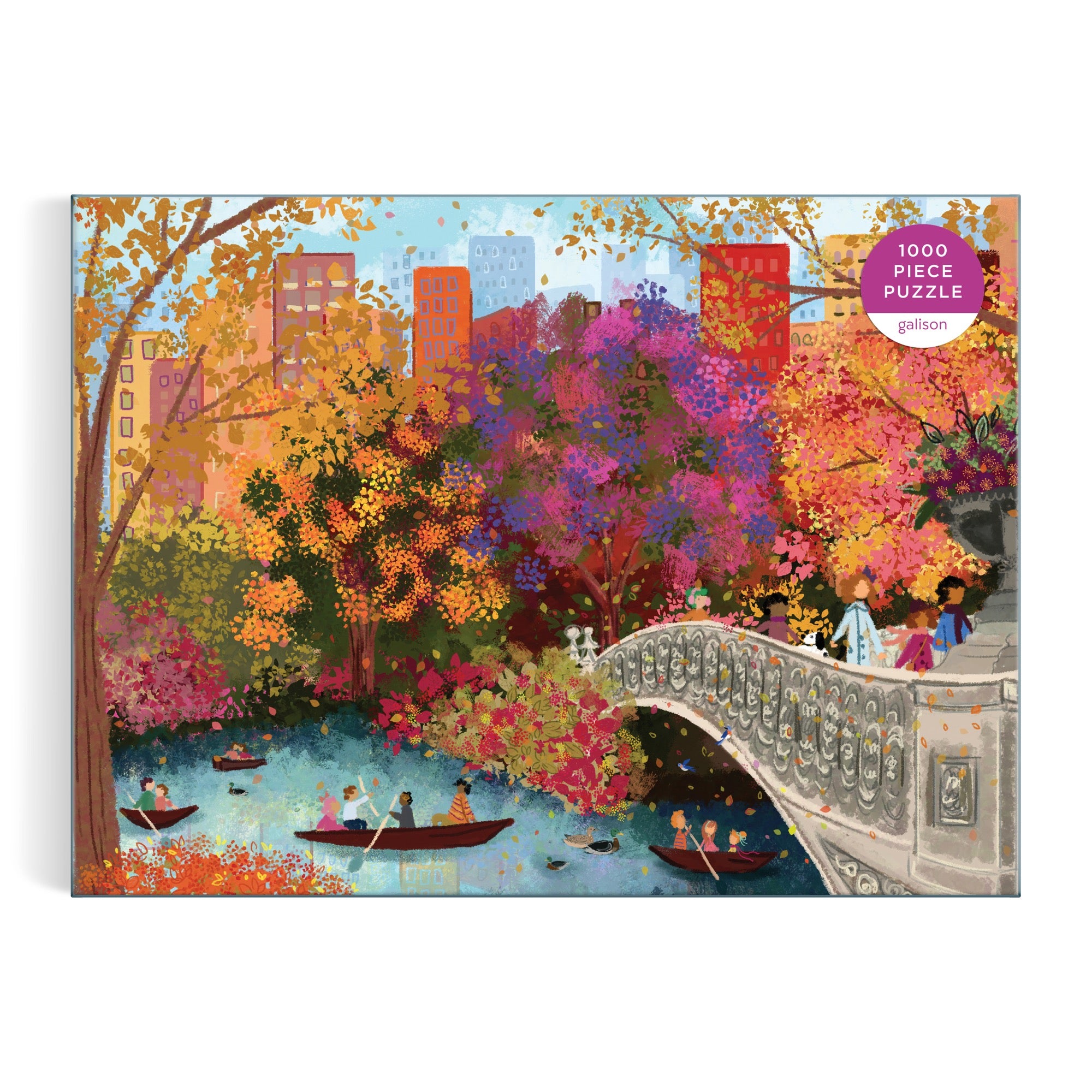 galison-joy-laforme-autumn-on-bow-bridge-puzzle-1000-teile image 2