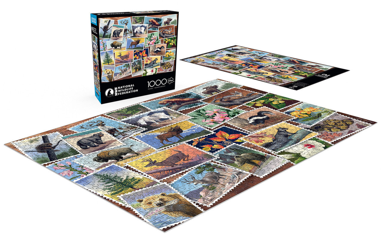 buffalo-games-national-wildlife-federation-stamps-1000-teile-puzzle-collage image 3