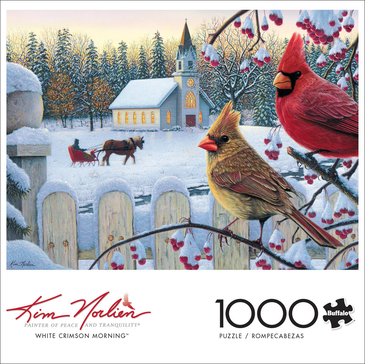 buffalo-games-kim-norlien-white-crimson-morning-puzzle-1000-teile-winter image 2
