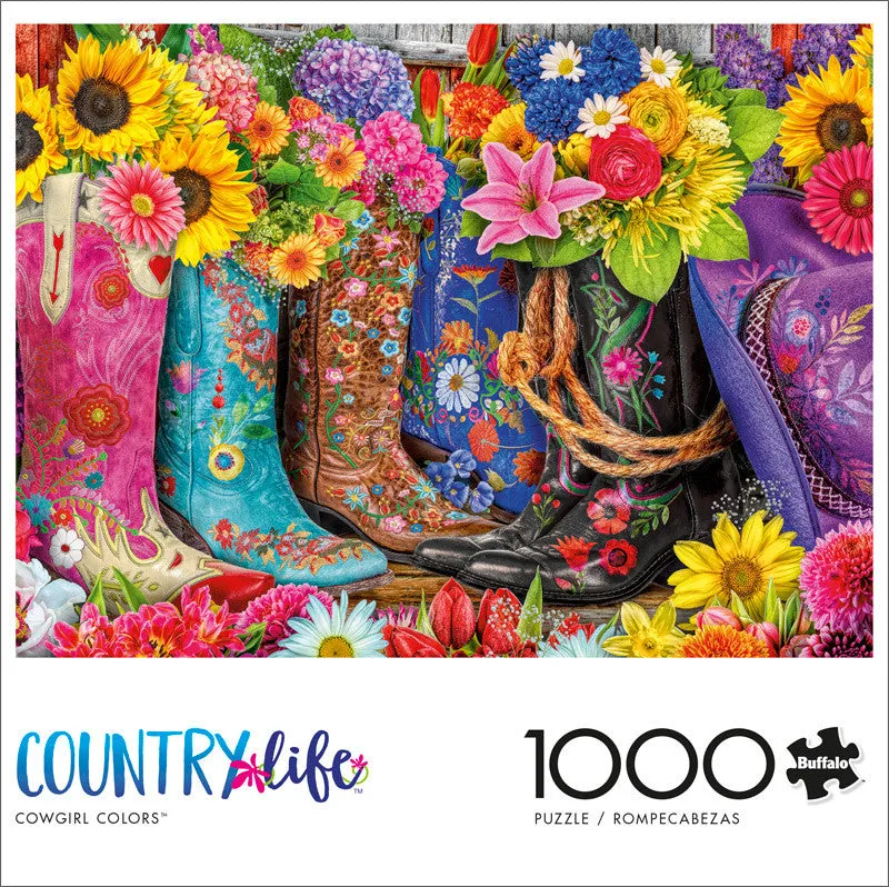 buffalo-games-country-life-cowgirl-colors-1000-teile-puzzle image 1