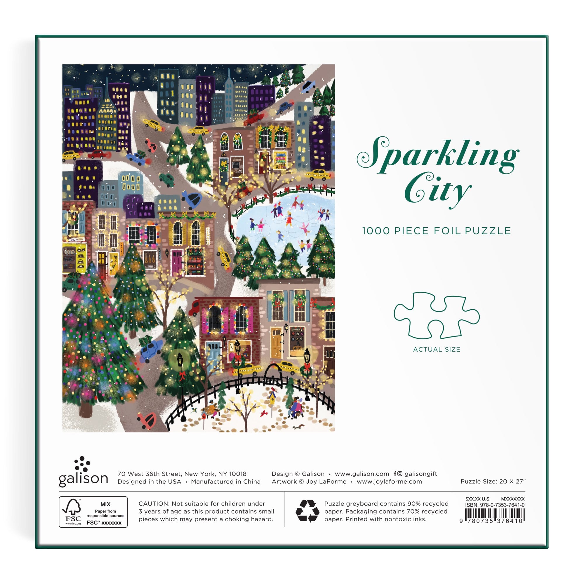 galison-sparkling-city-1000-teile-foil-puzzle-joy-laforme image 5