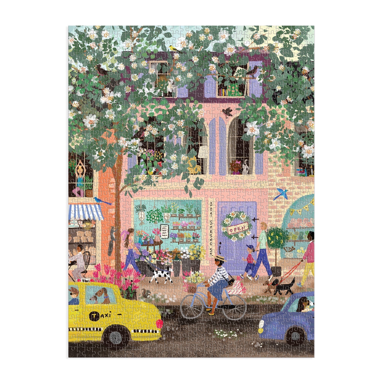 galison-spring-street-1000-teile-puzzle-fr-hlingsszene image 3