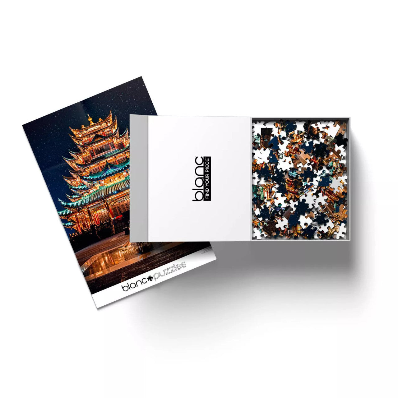 blanc-chongqing-temple-puzzle-500-teile-bei-nacht image 2