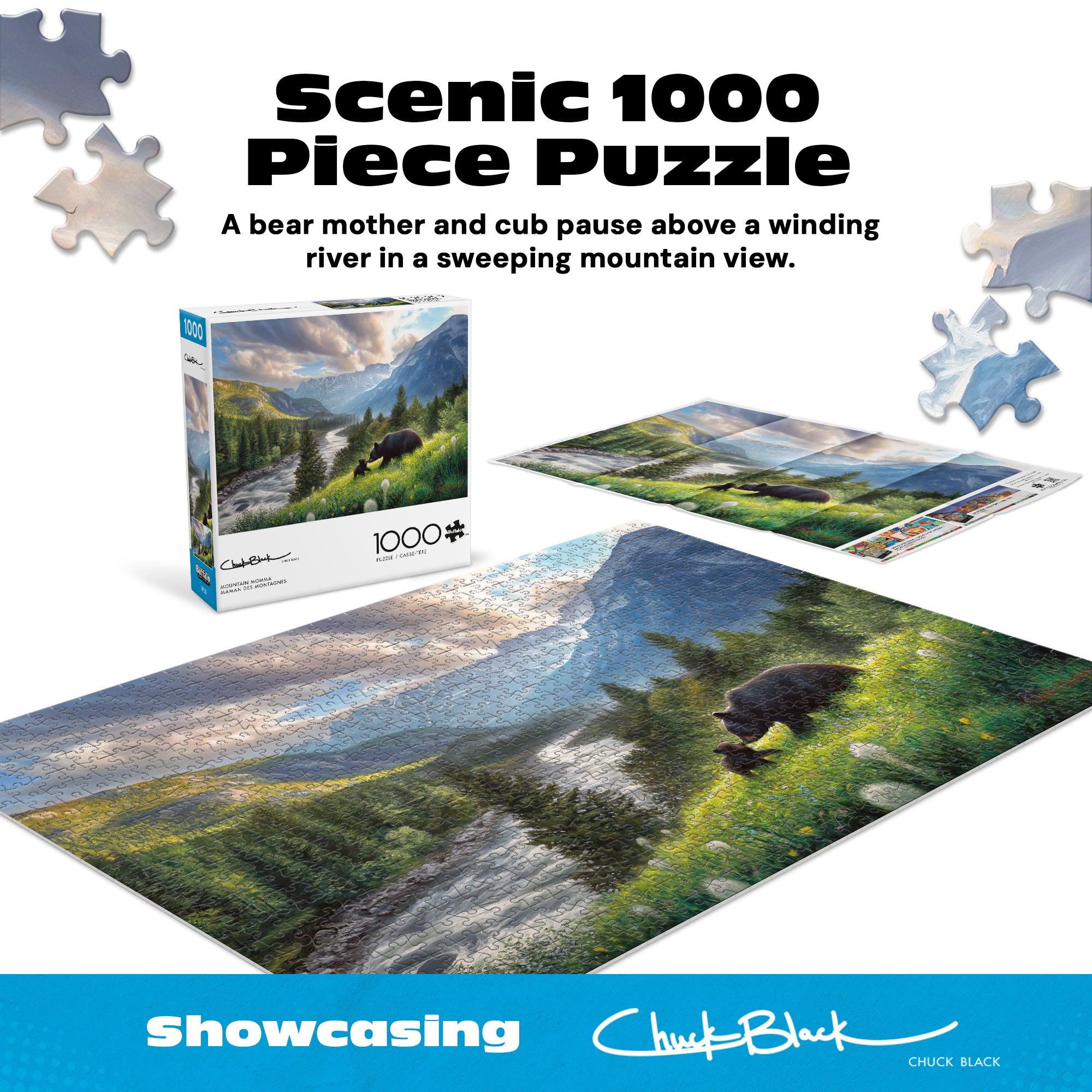 buffalo-games-charles-black-mountain-momma-puzzle-1000-teile image 8