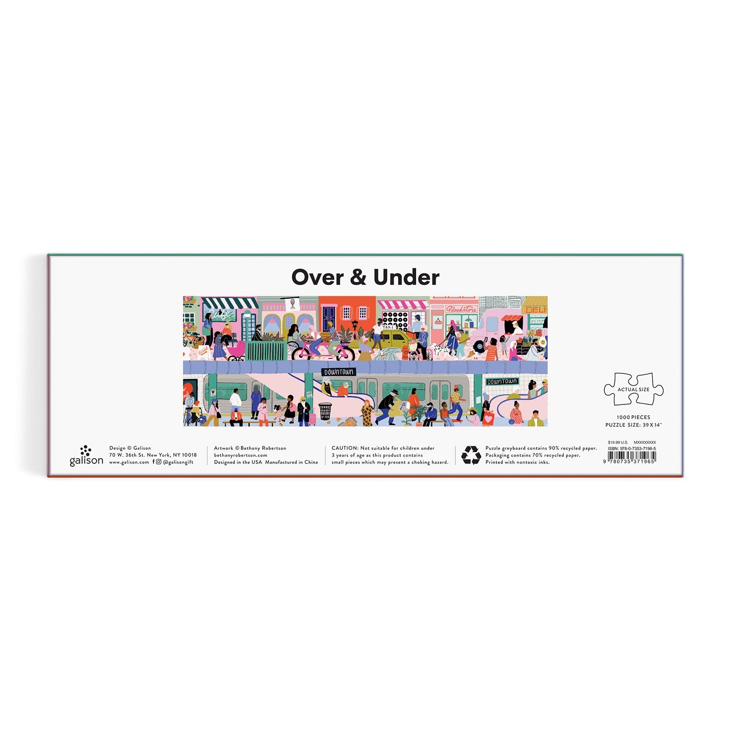 galison-over-under-1000-teile-panoramic-puzzle-stadt image 3