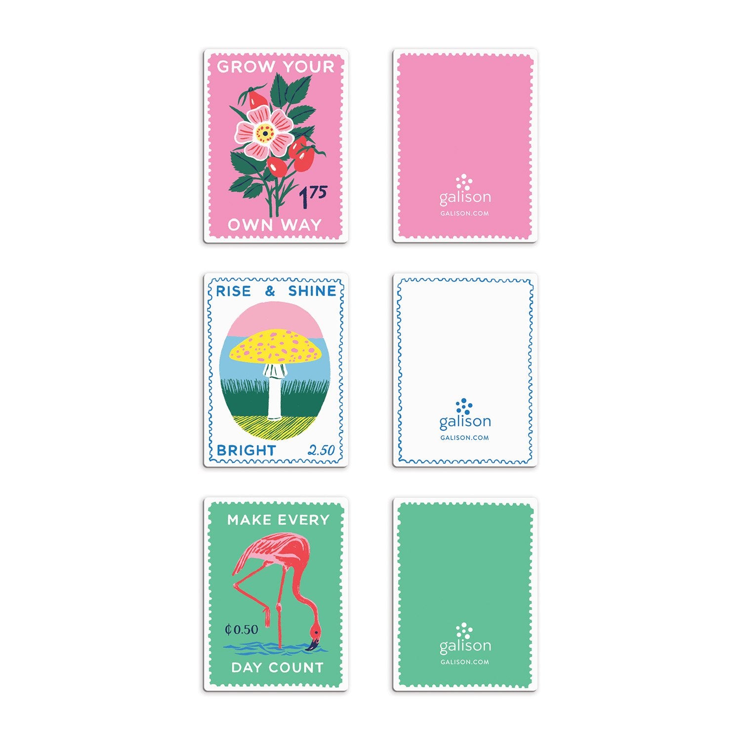 galison-ever-upward-stamps-lesezeichen-magnetisch-3er-set image 2