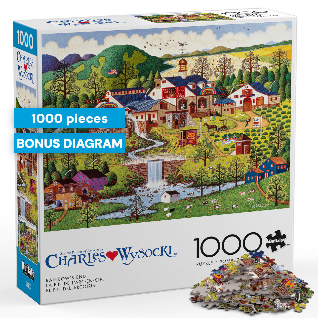 buffalo-games-charles-wysocki-rainbow-s-end-puzzle-1000-teile image 5