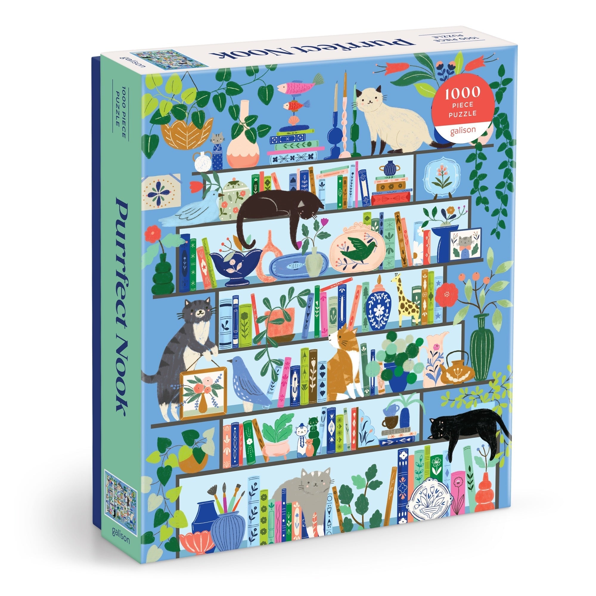 galison-purrfect-nook-1000-teile-puzzle-katzen image 1