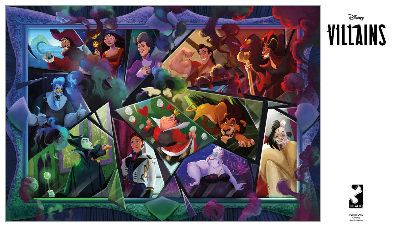 ceaco-disney-villains-broken-glass-2000-teile-puzzle image 2