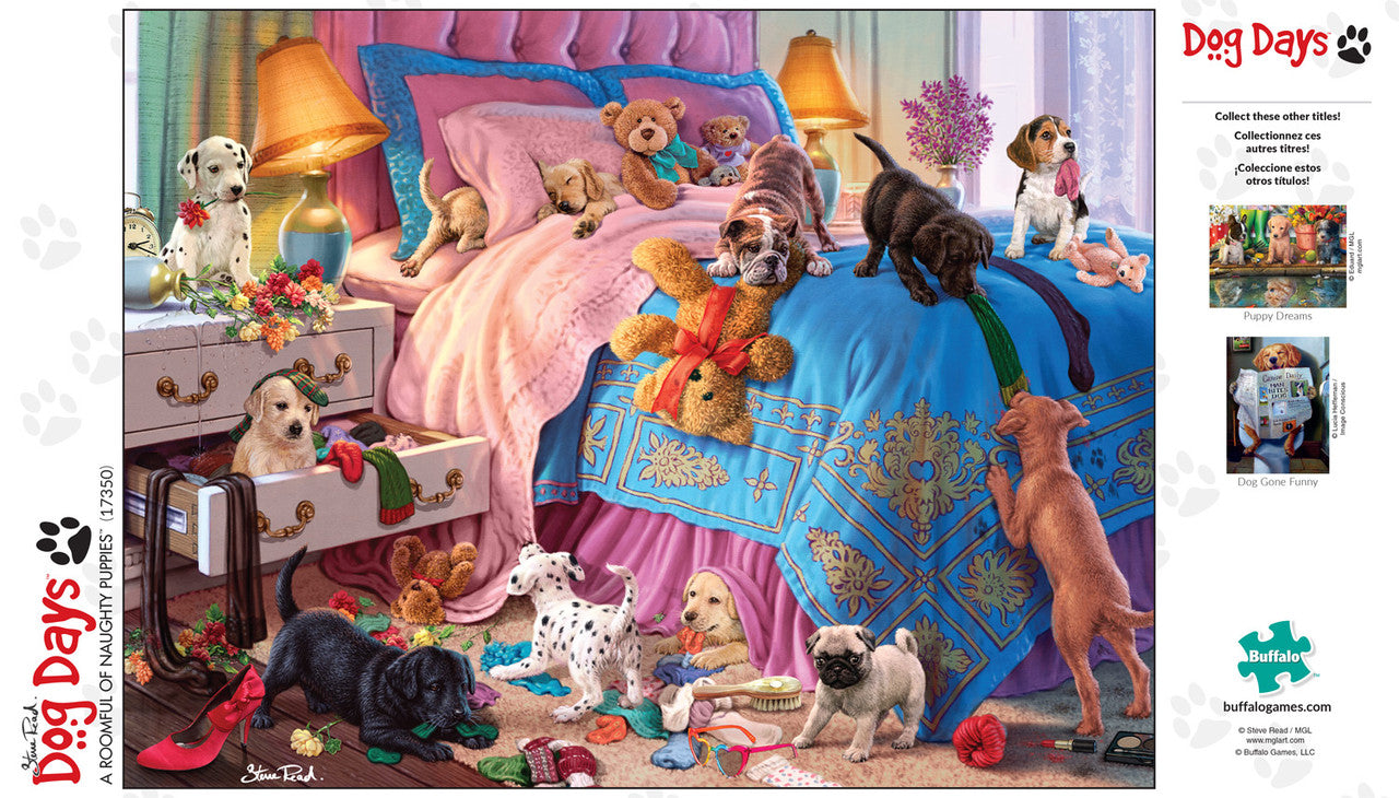 buffalo-games-dog-days-a-roomful-of-naughty-puppies-puzzle-750-teile image 3