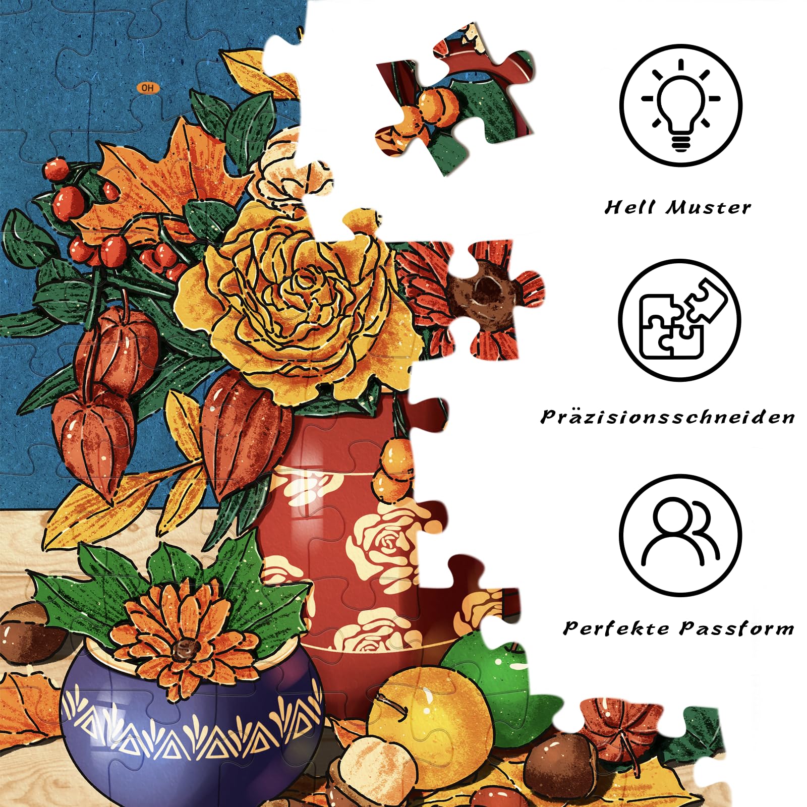 huadada-500-pieces-puzzle-500-teile-kiefernzapfen-49x35-cm image 7