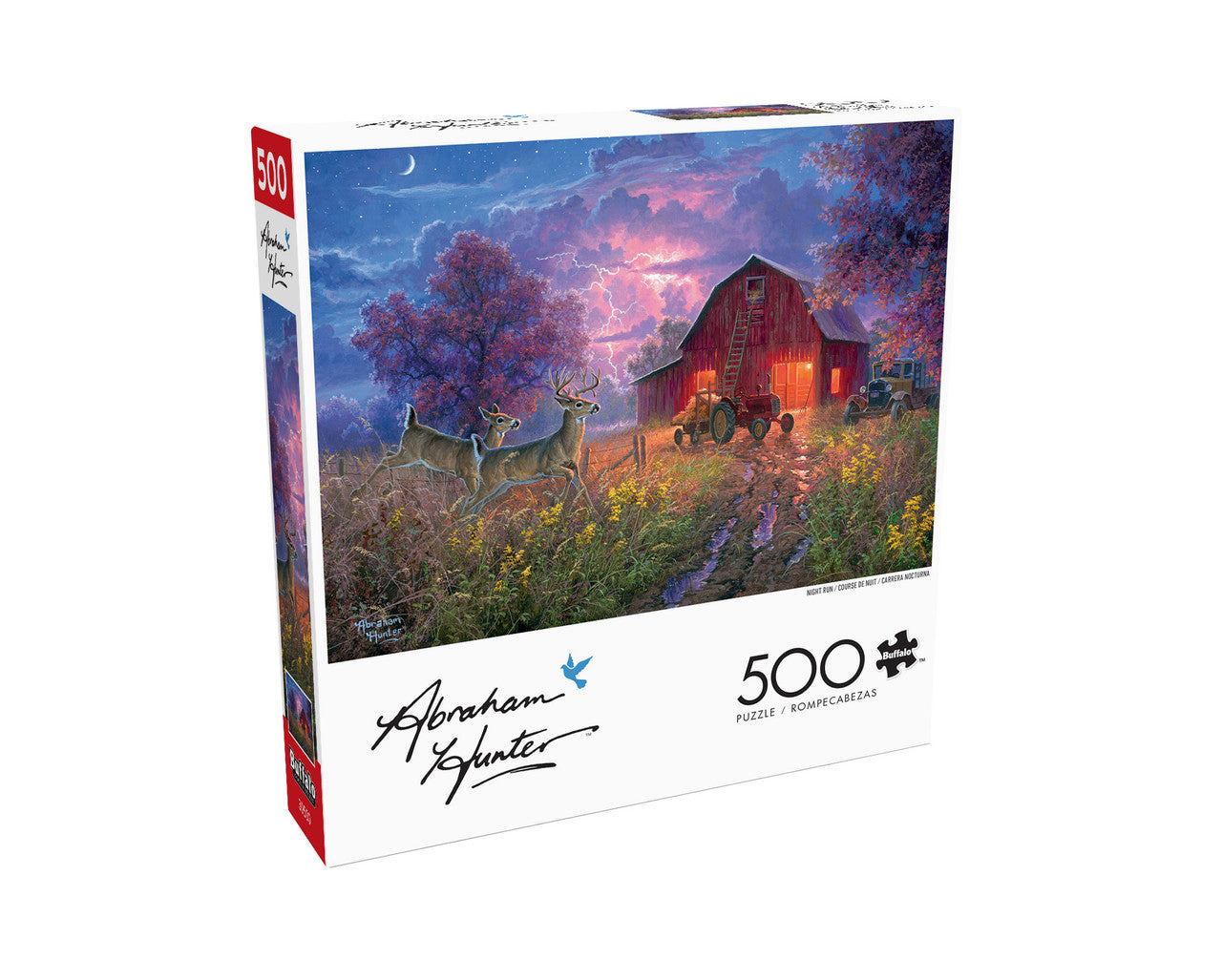 buffalo-games-hunter-night-run-puzzle-500-teile-hirsche image 3