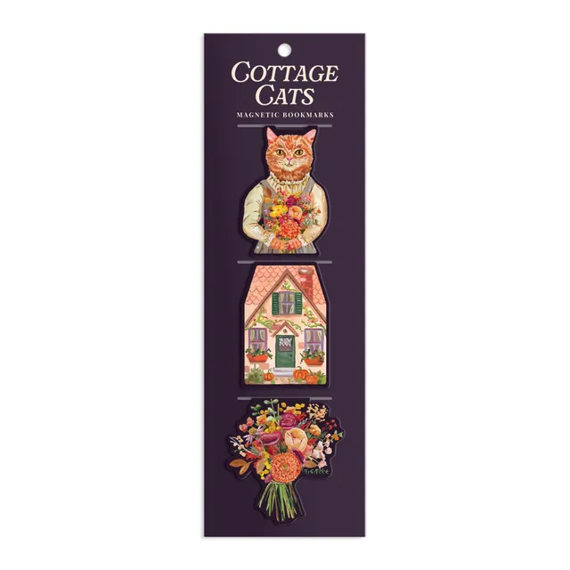 galison-cottage-cats-magnet-lesezeichen-3er-set image 1