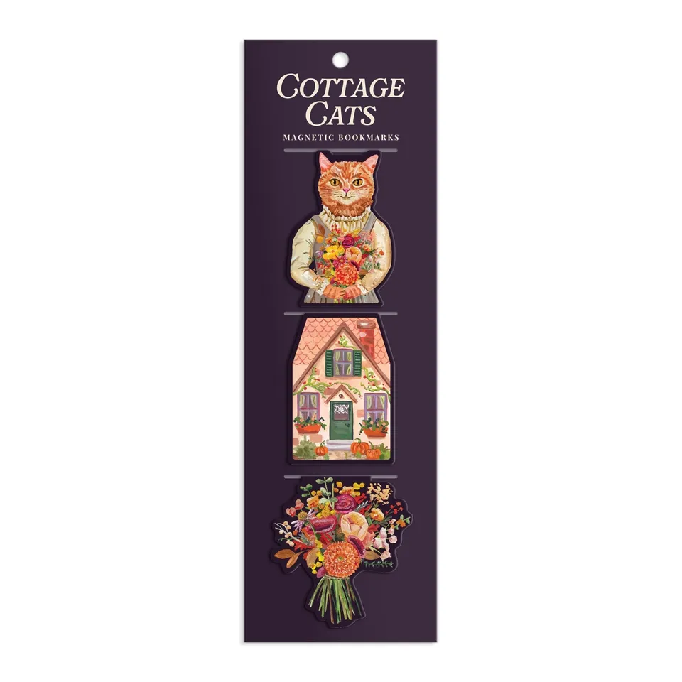 galison-cottage-cats-magnet-lesezeichen-3er-set image 1